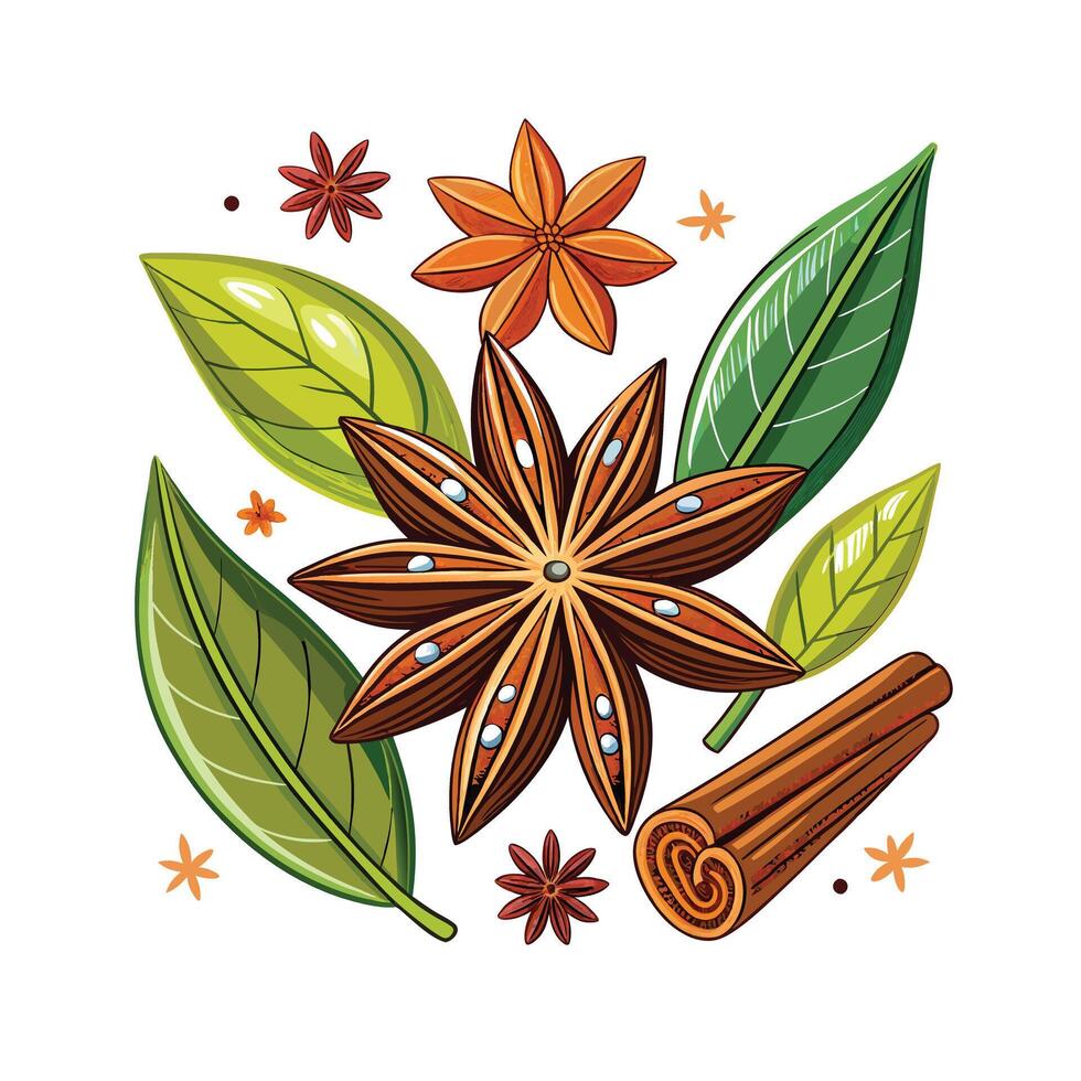 Realistic Beautiful Herbs Illustration vector