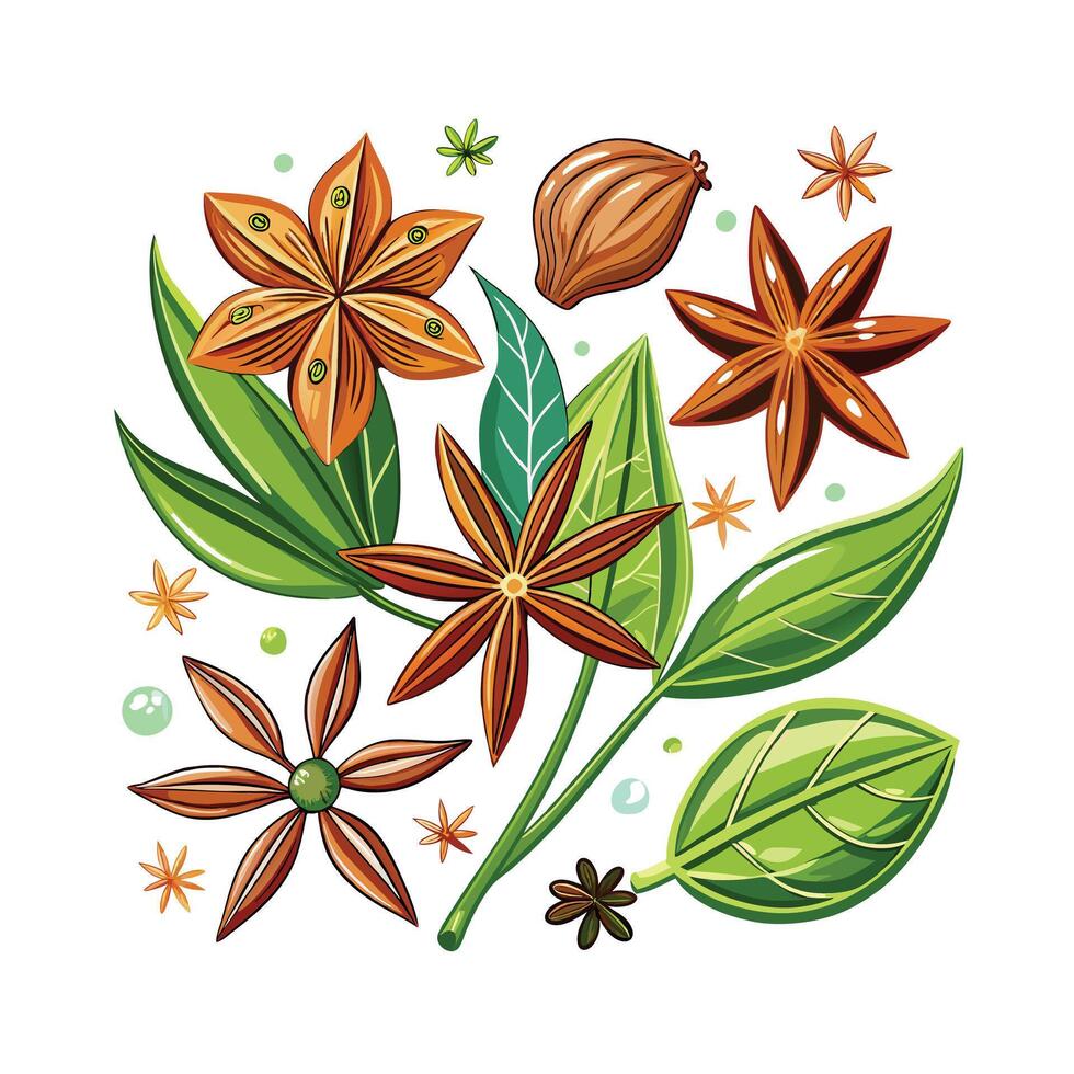 Realistic Beautiful Herbs Illustration vector