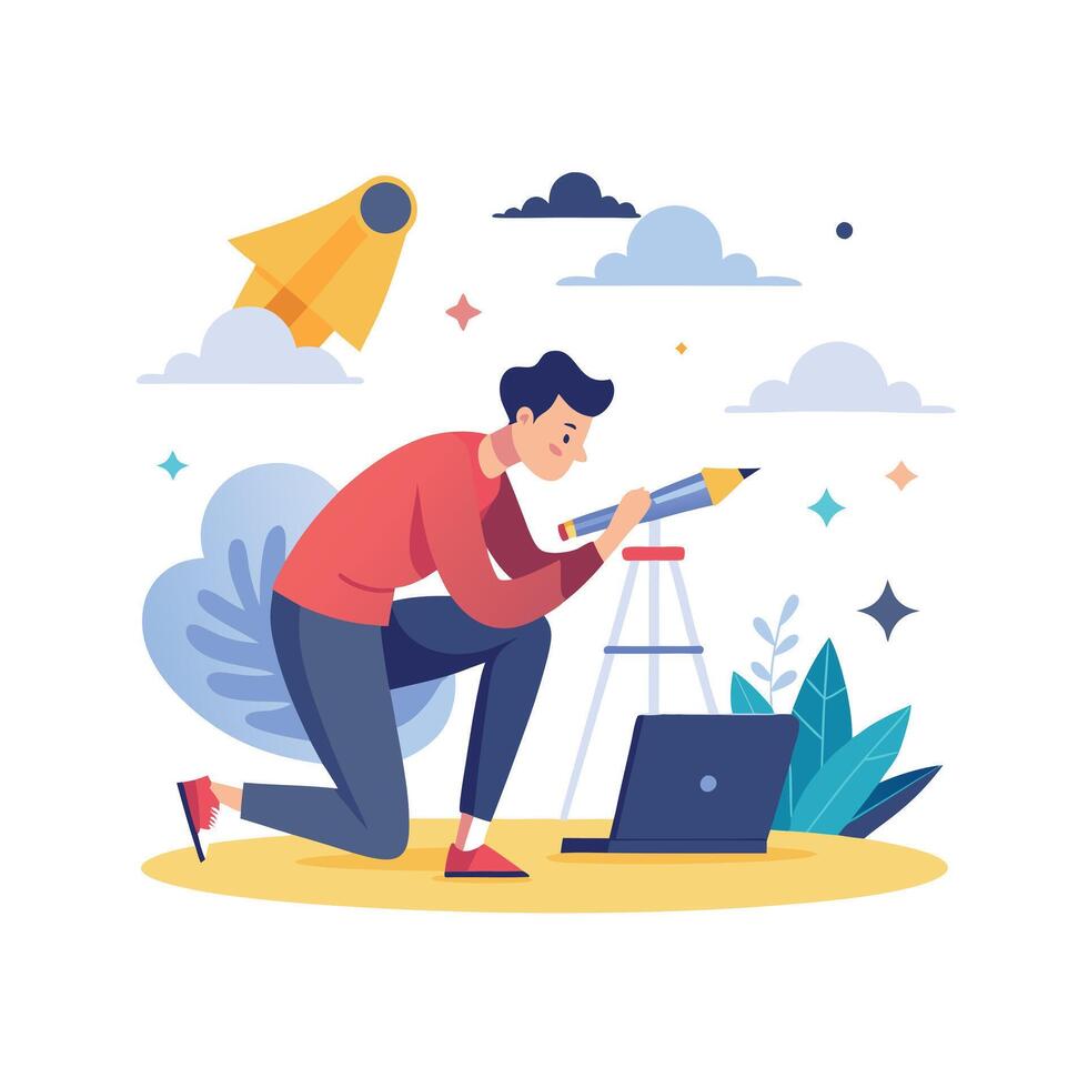 Realistic Office Moments Illustration Concepts vector