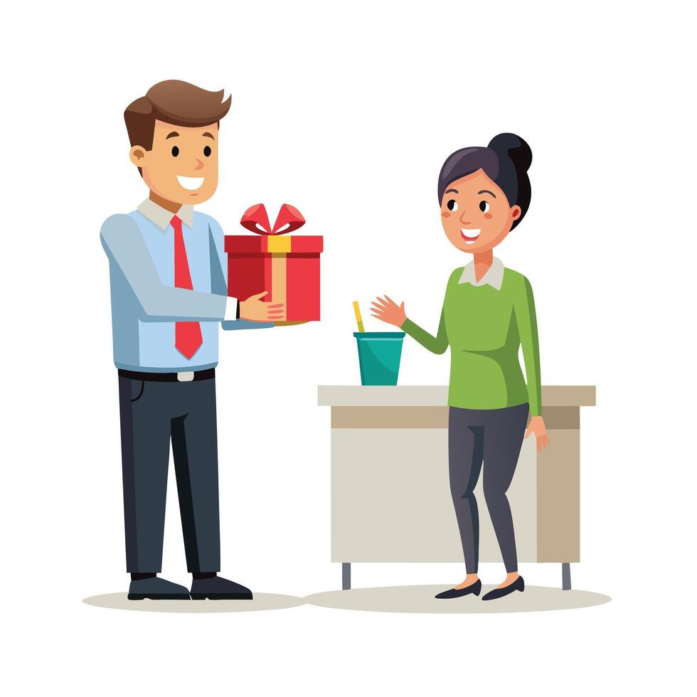 Realistic Office Moments Illustration Concepts vector