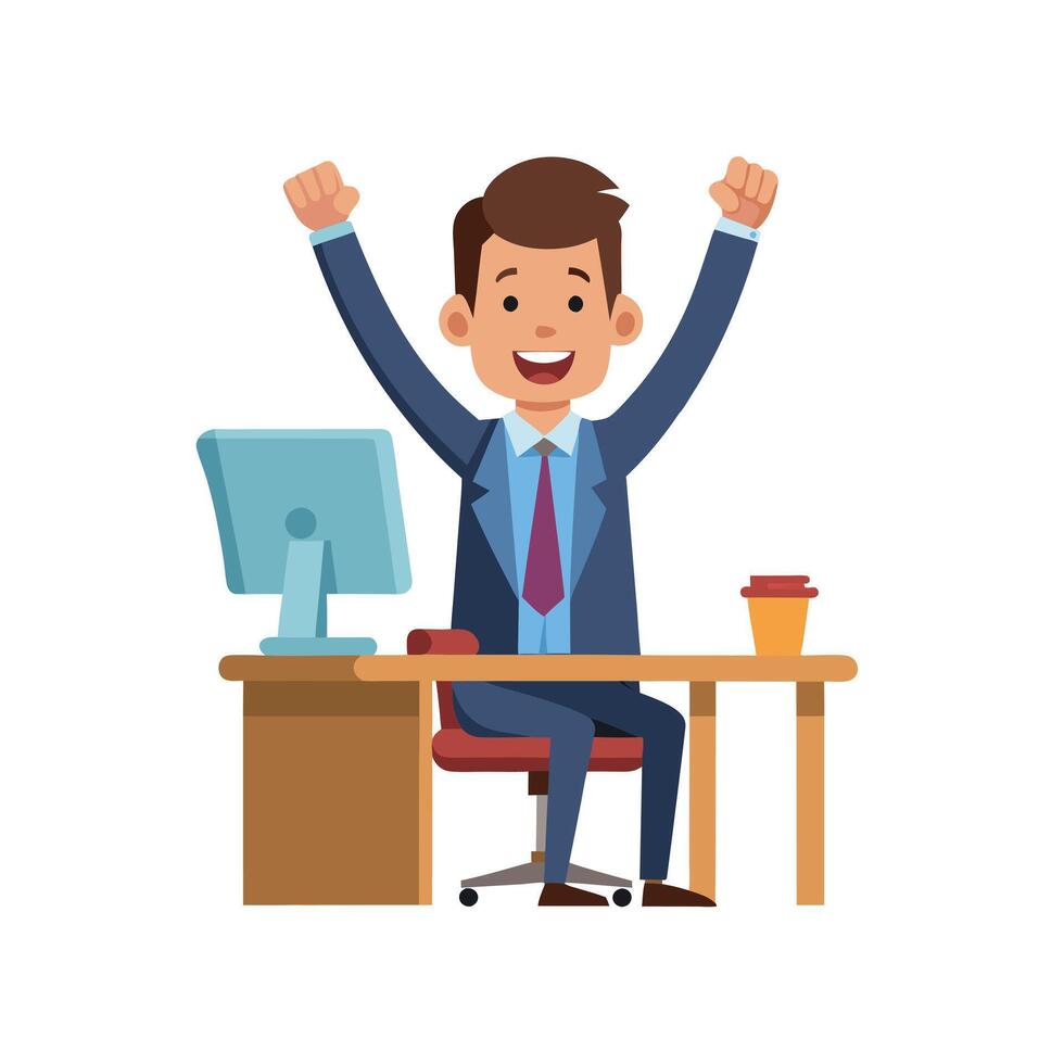 Realistic Office Moments Illustration Concepts vector