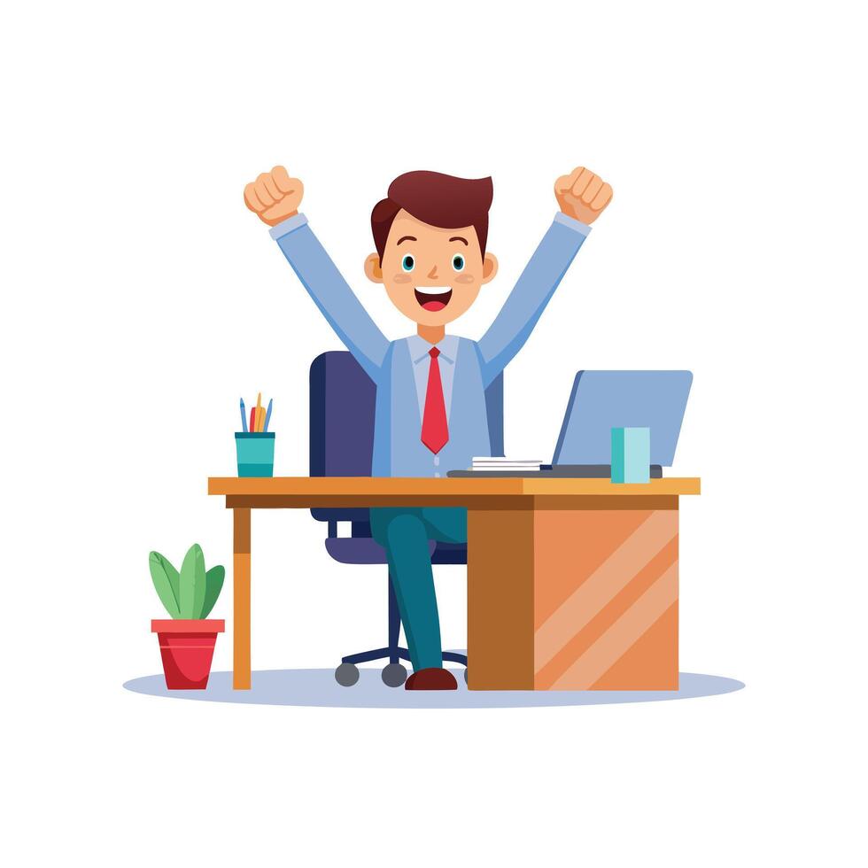 Realistic Office Moments Illustration Concepts vector