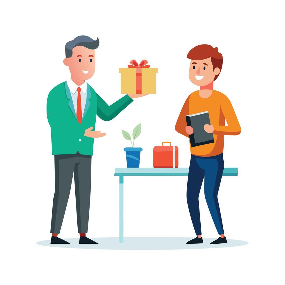 Realistic Office Moments Illustration Concepts vector