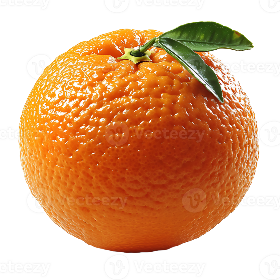 orange fruit with water drop transparent background png