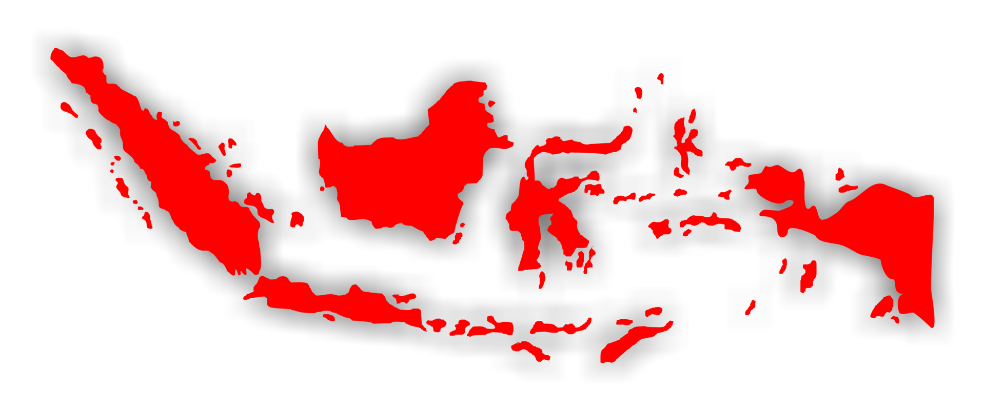 Indonesian Map, Map of Indonesia, can use for App, Art Illustration, Website, Pictogram, Infographic or Graphic Design Element png