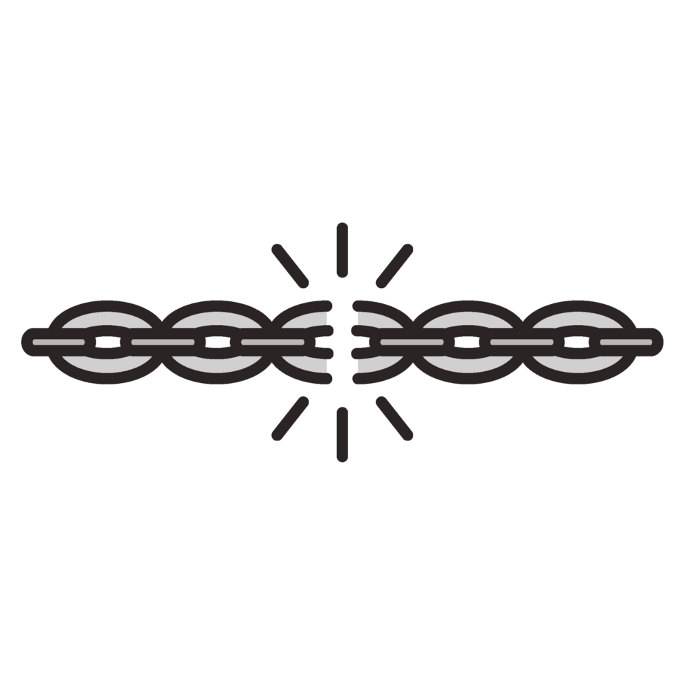 chain broken bracelet. freedom icon png