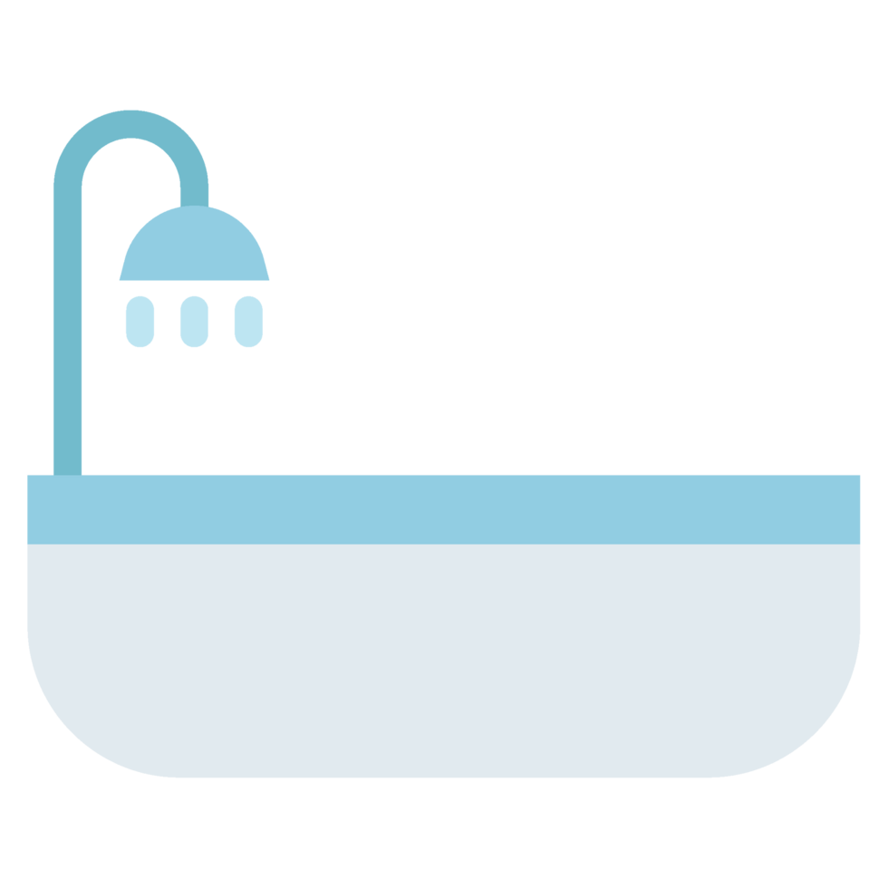 bathtub with shower icon illustration png
