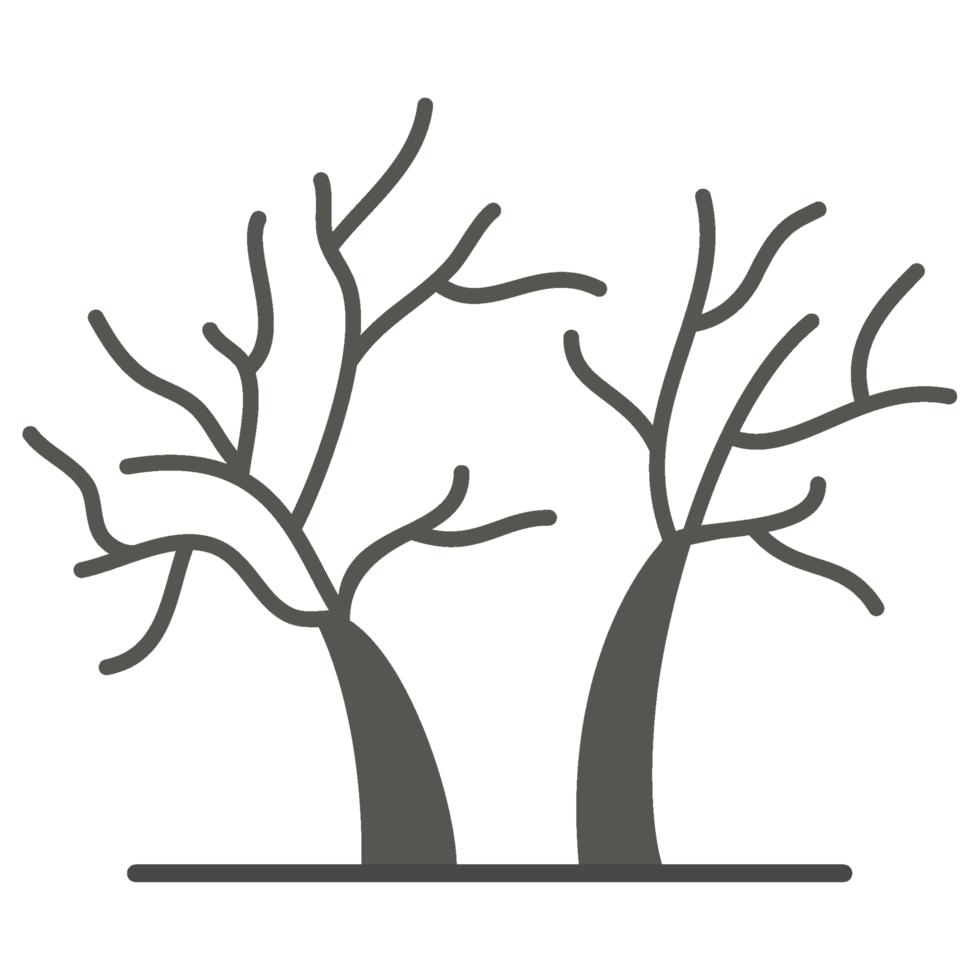 drought trees environment illustration png