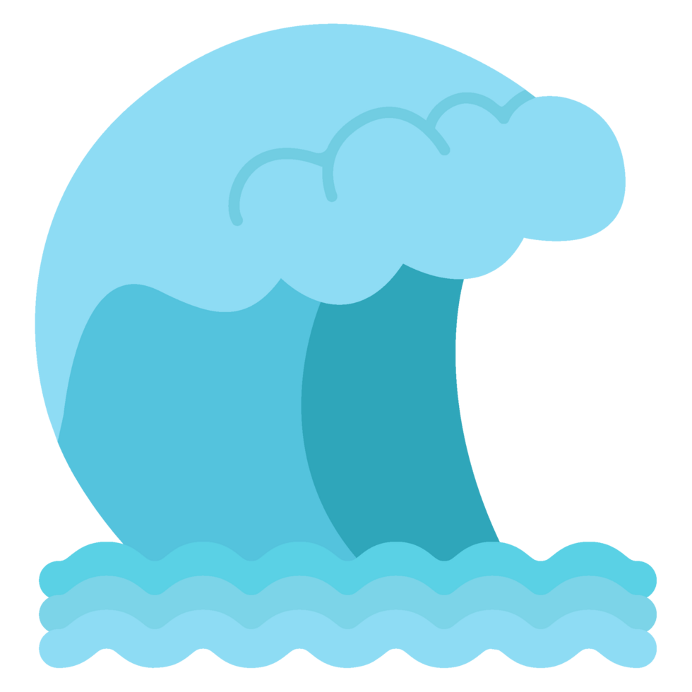 ocean wave. nature icon illustration png