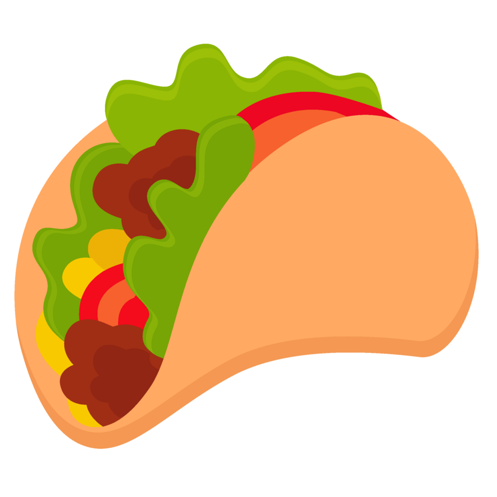 taco food burrito illustration cartoon png