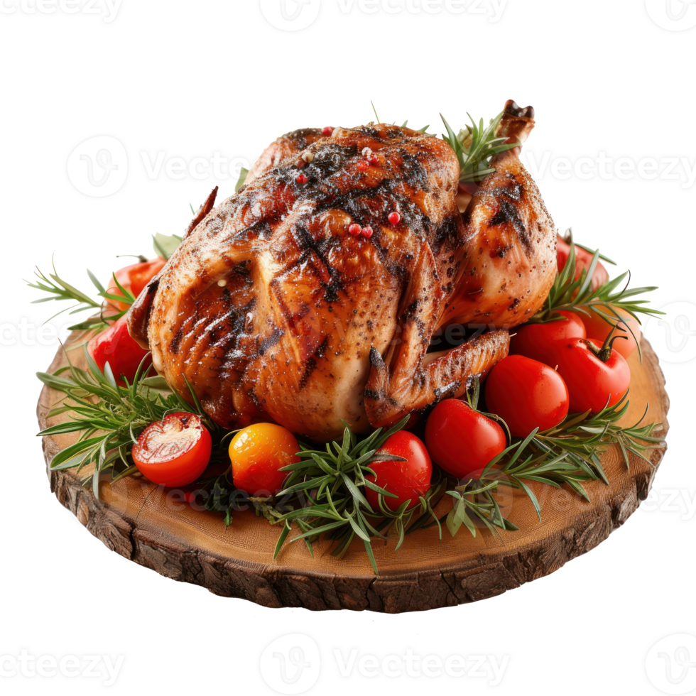 chicken wings in a bowl with parsley on a transparent background png