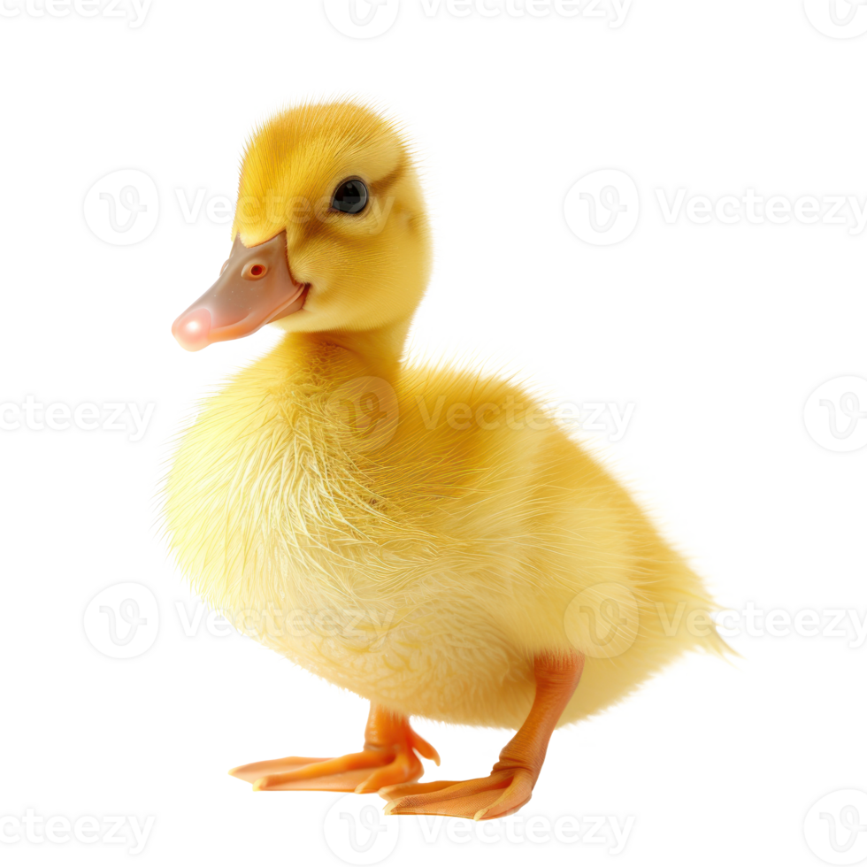 a small yellow duck on a transparent background png