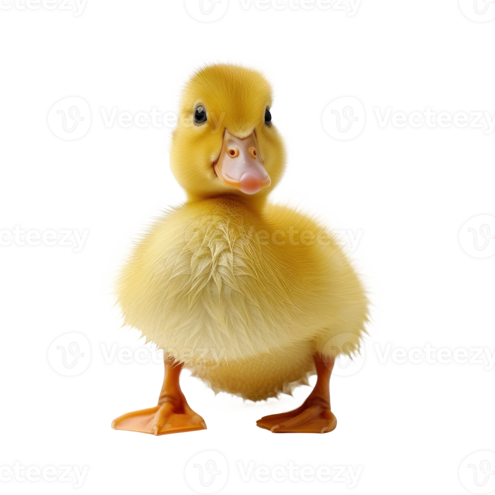 a small yellow duck on a transparent background png