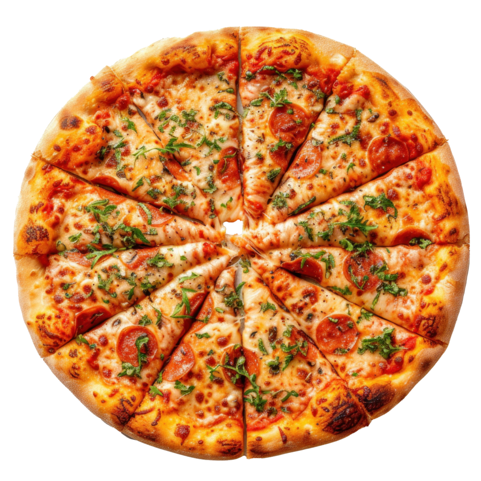 Pizza in box on transparency background png