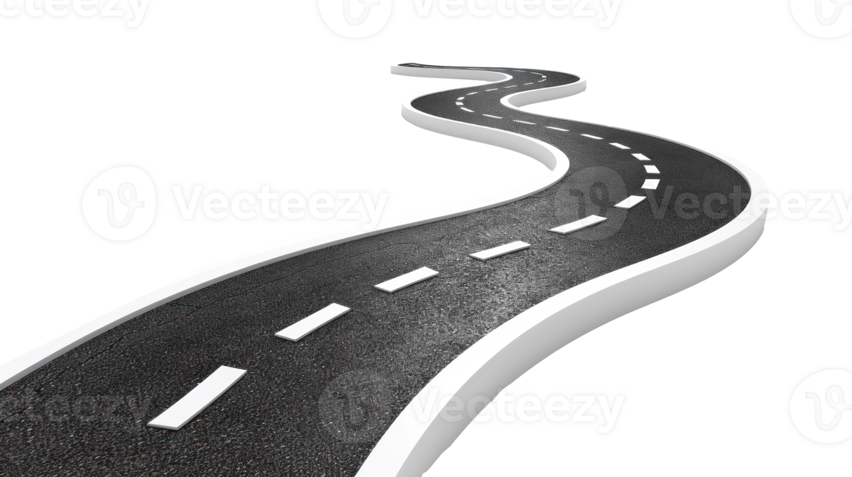 an image of a road with white lines png