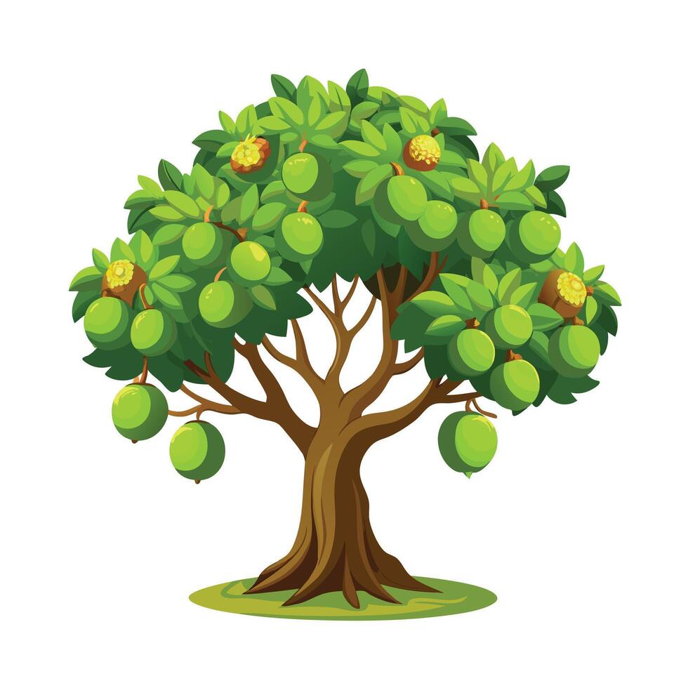 Beautiful Single Big Tree Illustration vector