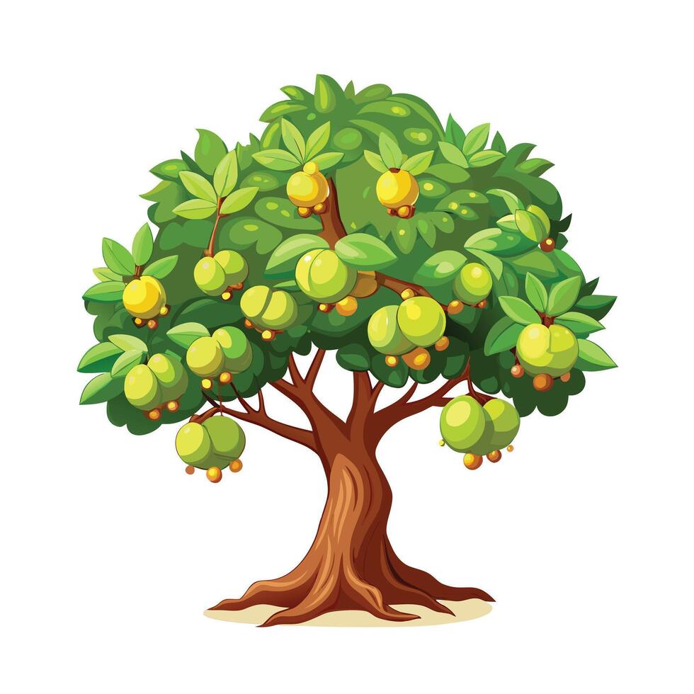Beautiful Single Big Tree Illustration vector