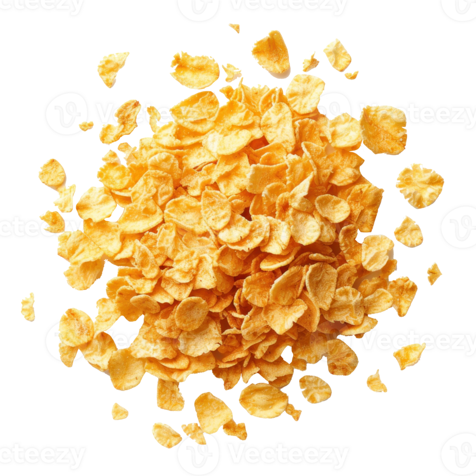 corn flakes isolated on transparent background png