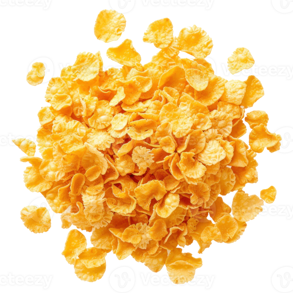 corn flakes isolated on transparent background png