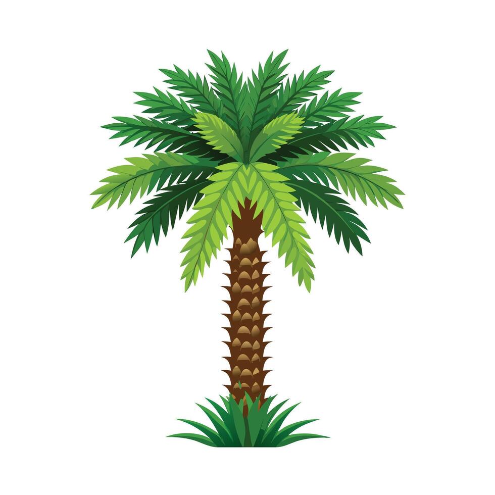 Beautiful Single Big Tree Illustration vector