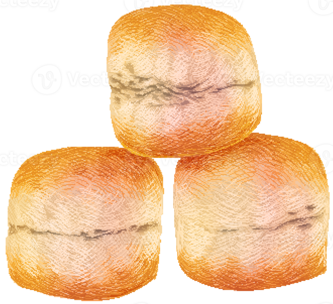 Scone in pixel art style png