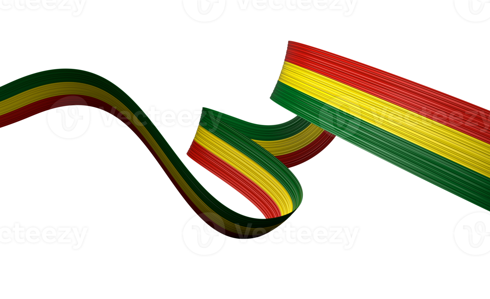 3d Flag Of Bolivia 3d Wavy Shiny Bolivia Ribbon Flag 3d Illustration png