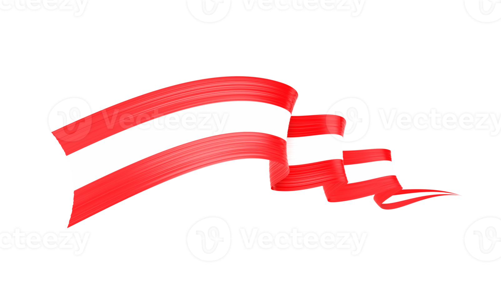 3d Flag Of Austria 3d Shiny Waving Austria Ribbon Flag 3d Illustration png