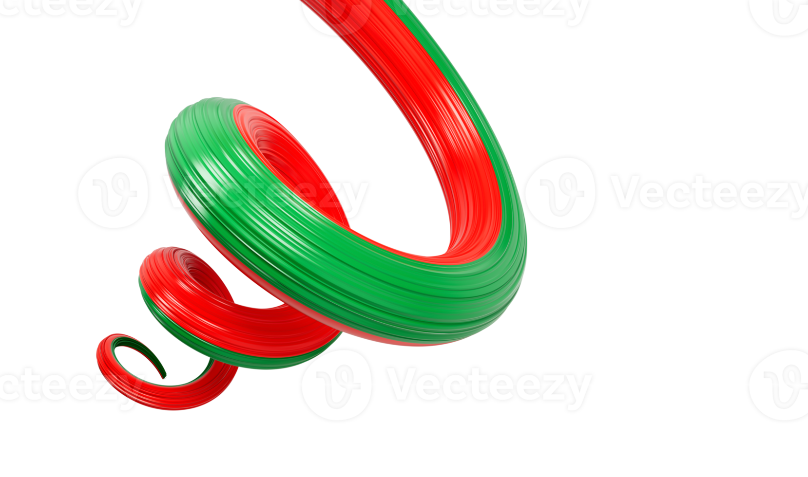 Belarus Flag ribbon spiral twisted shape 3d illustration png
