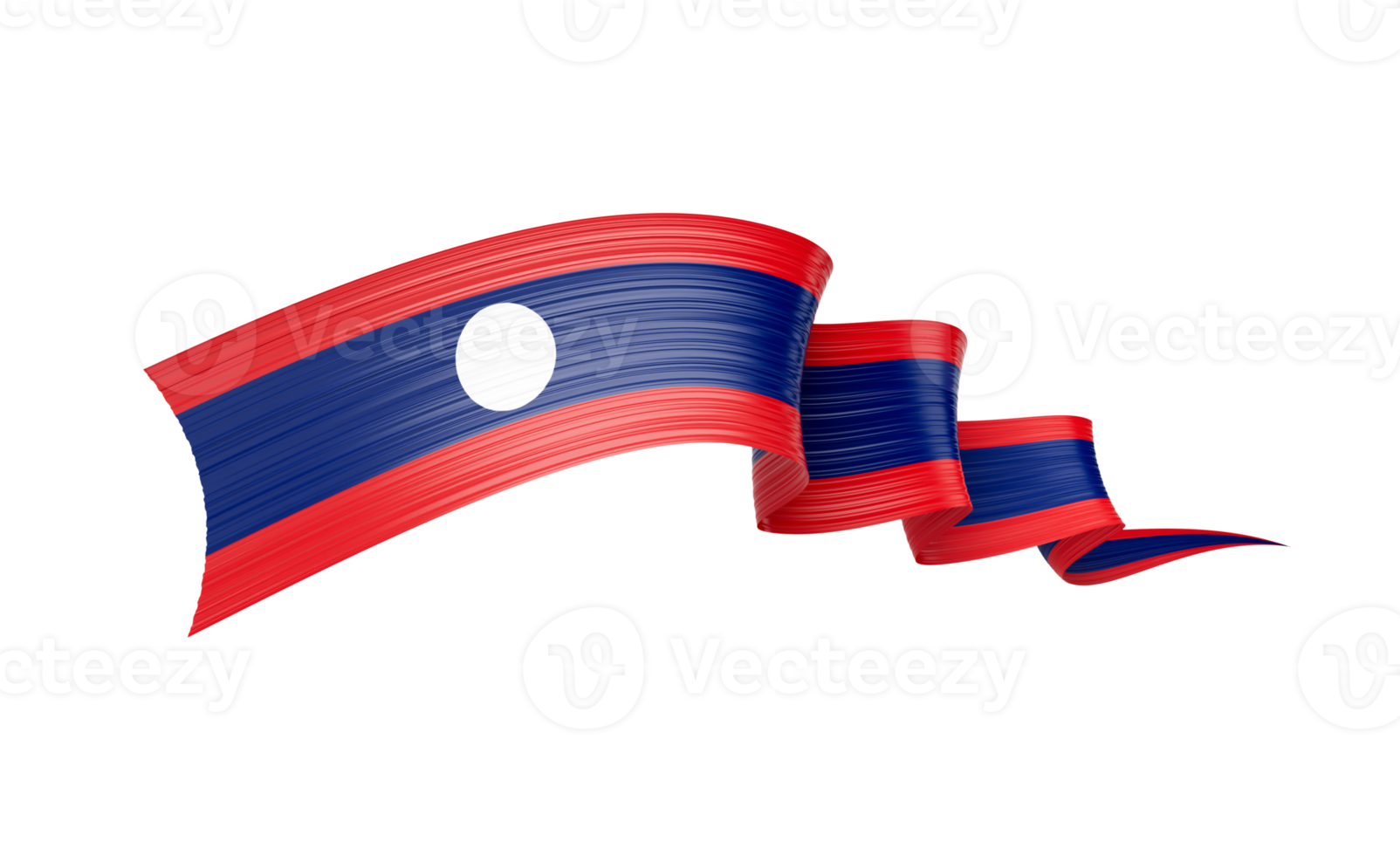 3d Flag Of Laos 3d Shiny Waving Twisted Ribbon Flag 3d Illustration png