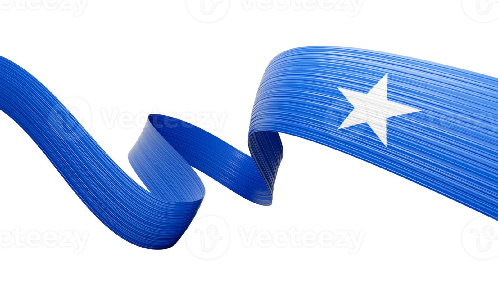 3d Flag Of Somalia 3d Shiny Waving Somalia Ribbon Flag 3d Illustration png