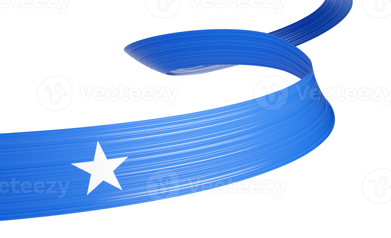 3d Flag Of Somalia 3d Shiny Waving Somalia Ribbon Flag 3d Illustration png