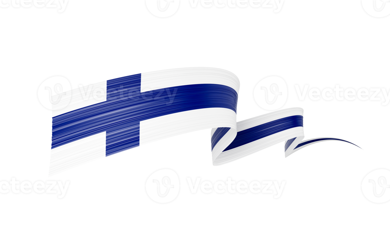 3d Flag Of Finland 3d Shiny Waving Twisted Ribbon Flag 3d Illustration png