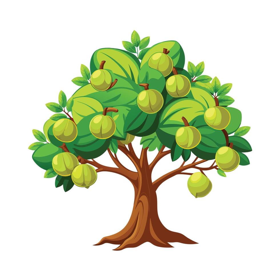 Beautiful Single Big Tree Illustration vector