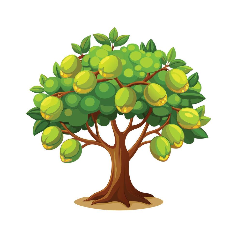 Beautiful Single Big Tree Illustration vector