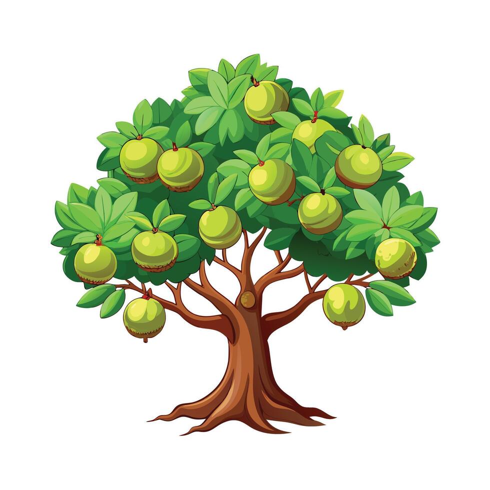 Beautiful Single Big Tree Illustration vector