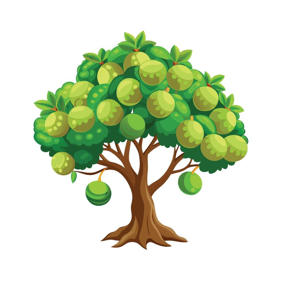 Beautiful Single Big Tree Illustration vector