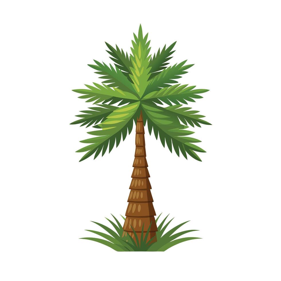 Beautiful Single Big Tree Illustration vector