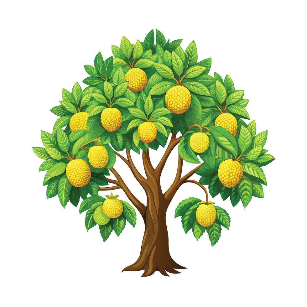 Beautiful Single Big Tree Illustration vector