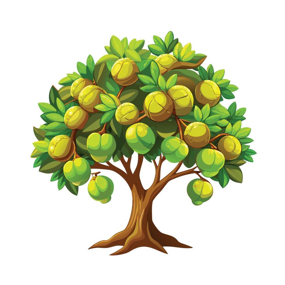 Beautiful Single Big Tree Illustration vector