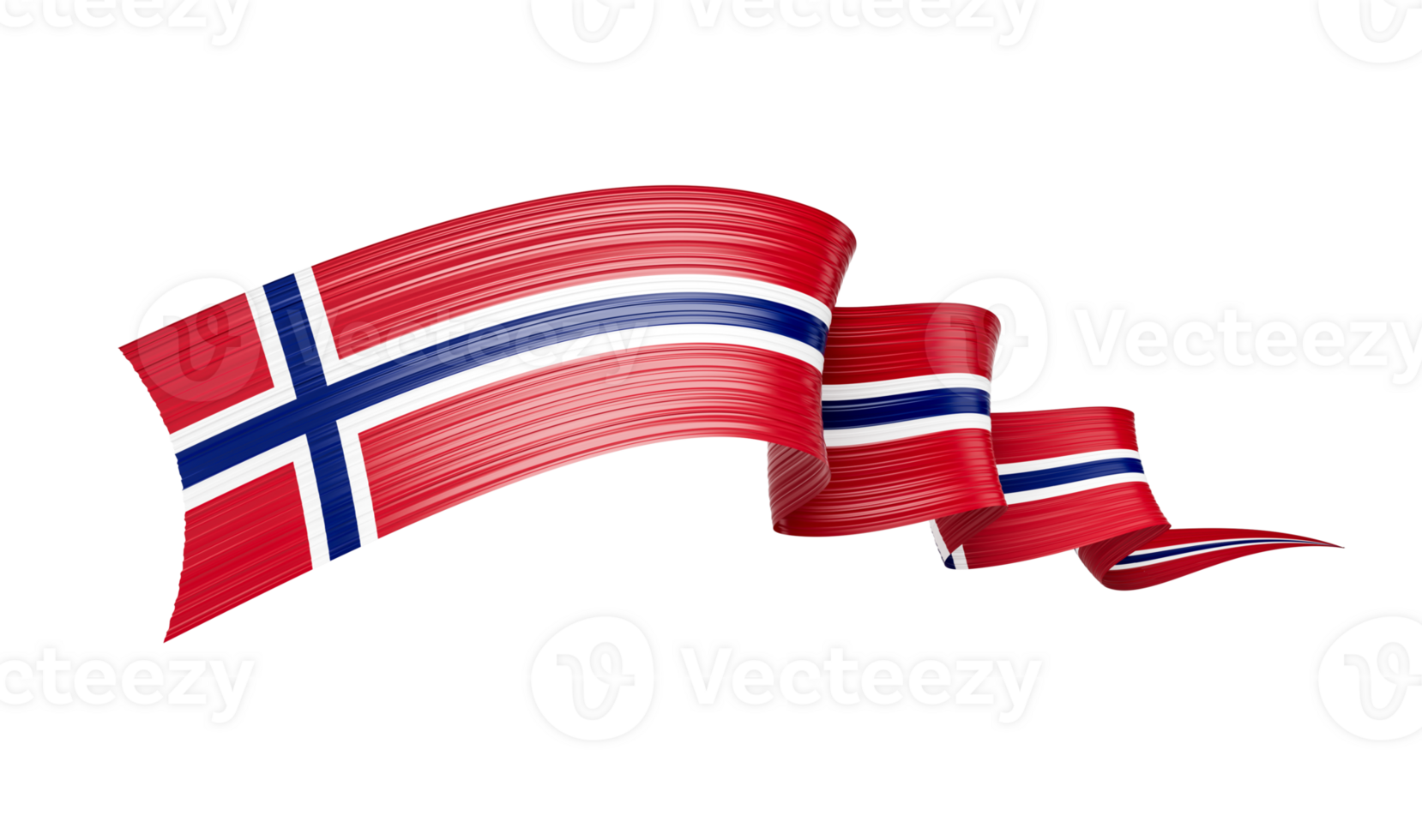 3d Flag Of Norway Country 3d Wavy Shiny Norway Ribbon , 3d illustration png