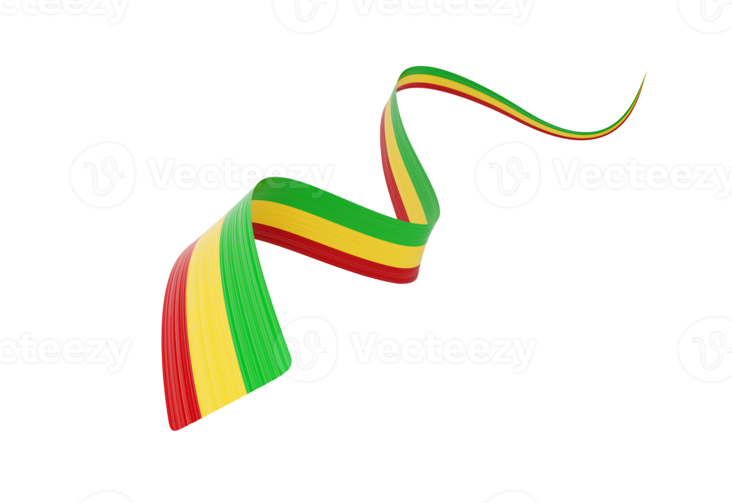 3d Flag Of Mali 3d Wavy Shiny Mali Ribbon Flag 3d Illustration png