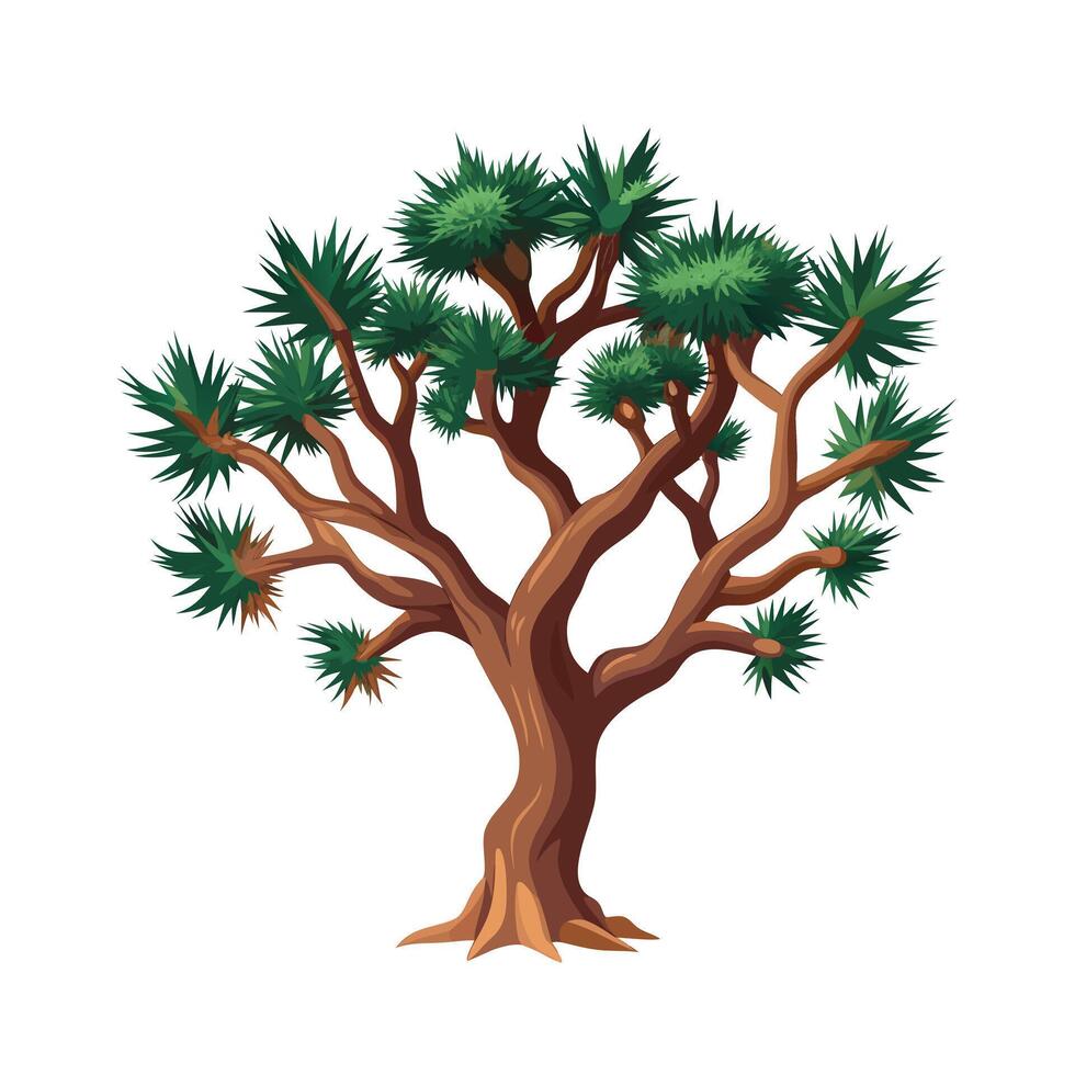 Beautiful Single Big Tree Illustration vector