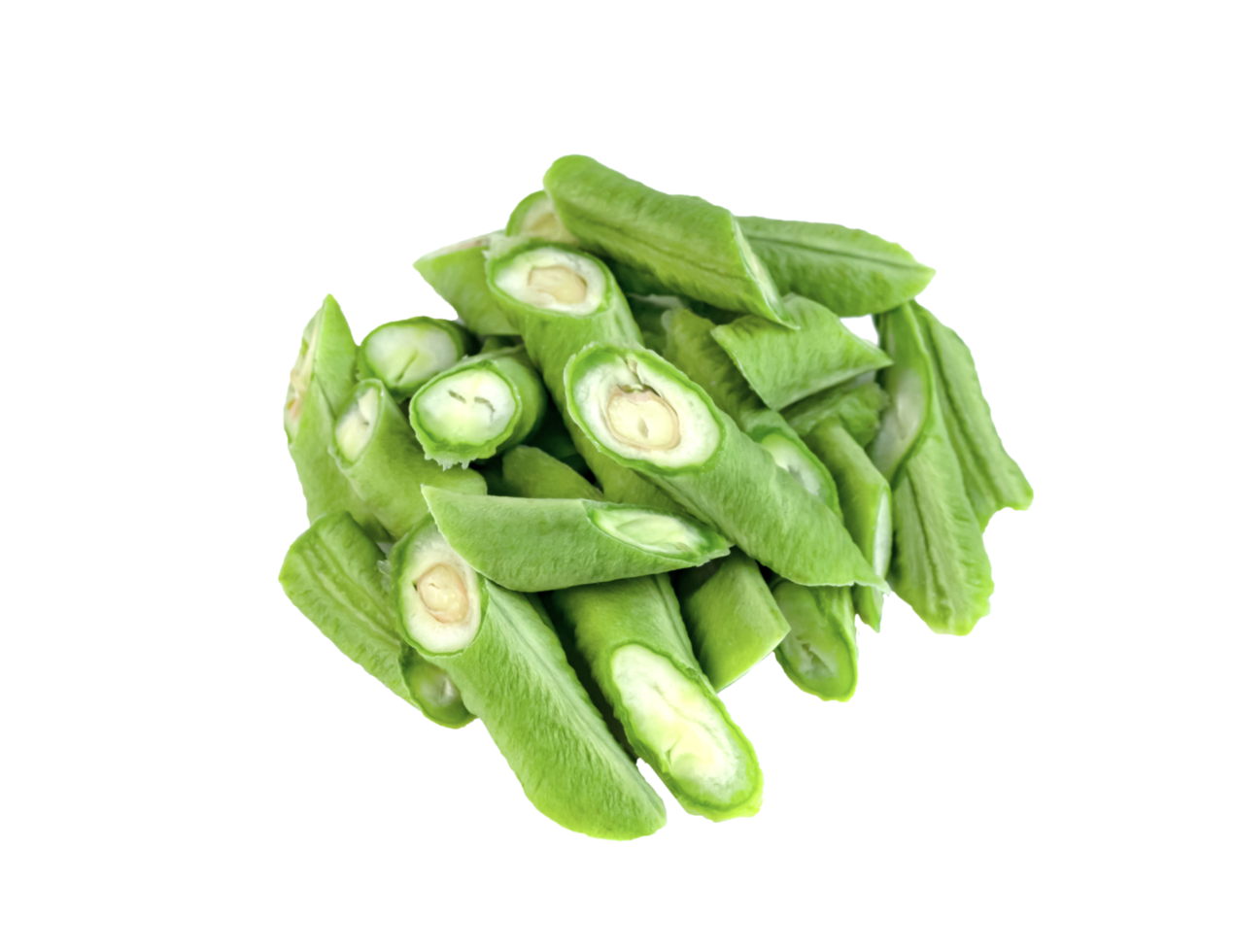 Long bean or cowpea isolated png