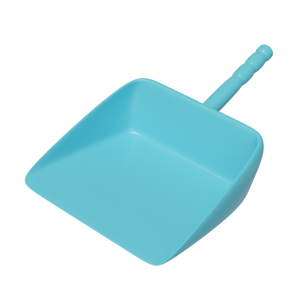 3d cleaning dustpan short isolated. cleaning tool equipment, 3d illustration render png
