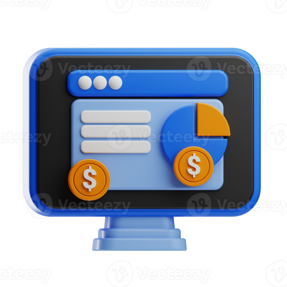 Business Solution business object illustration 3d png