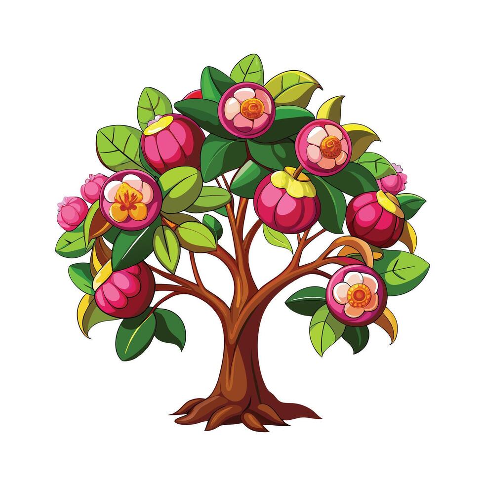 Beautiful Single Big Tree Illustration vector