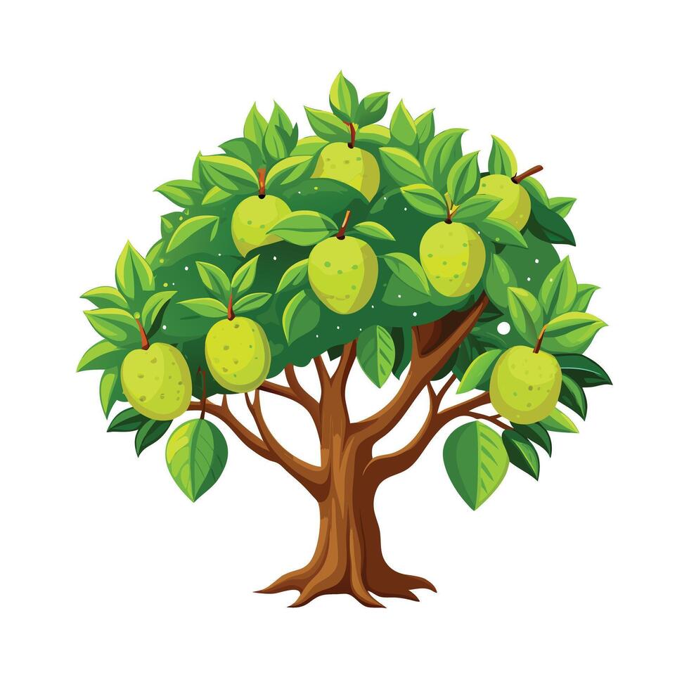 Beautiful Single Big Tree Illustration vector