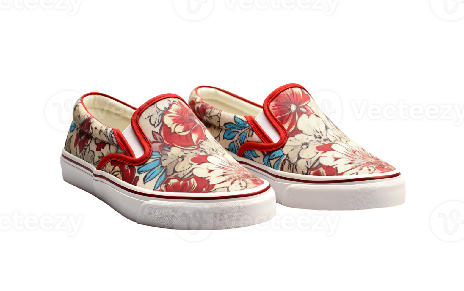 Casual Canvas Slip-On Shoes On Transparent Background png