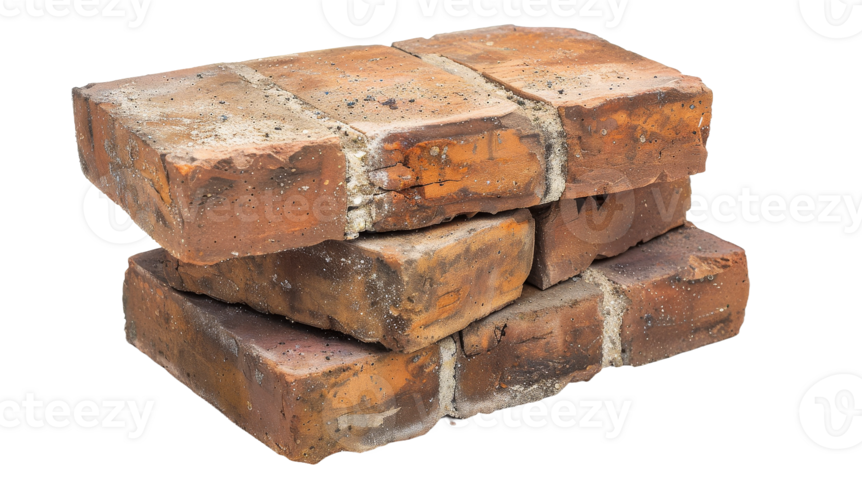 Bricks on Transparent Background, Format png