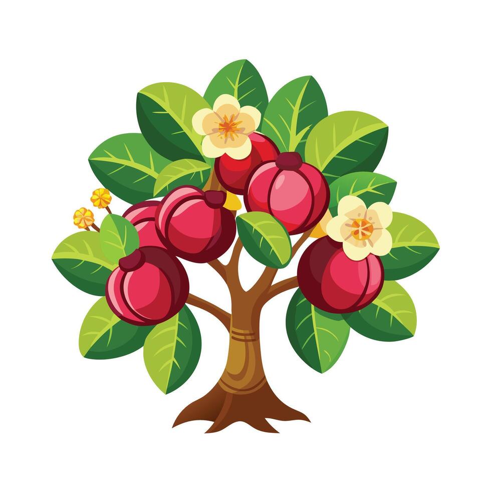 Beautiful Single Big Tree Illustration vector